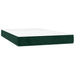 Pat box spring cu saltea, verde închis, 120x200 cm, catifea - WALTI WALTI