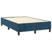 Pat box spring cu saltea, albastru închis, 120x200 cm, catifea - WALTI WALTI