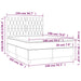 Pat box spring cu saltea, verde închis, 140x190 cm, catifea - WALTI WALTI