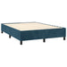 Pat box spring cu saltea, albastru închis, 140x190 cm, catifea - WALTI WALTI