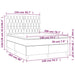 Pat box spring cu saltea, negru, 140x200 cm, catifea - WALTI WALTI
