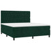 Pat box spring cu saltea, verde închis, 180x200 cm, catifea - WALTI WALTI