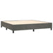 Pat box spring cu saltea, gri închis, 200x200 cm, catifea - WALTI WALTI