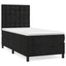Pat box spring cu saltea, negru, 80x200 cm, catifea - WALTI WALTI