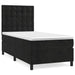 Pat box spring cu saltea, negru, 100x200 cm, catifea - WALTI WALTI