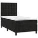 Pat box spring cu saltea, negru, 100x200 cm, catifea - WALTI WALTI