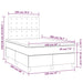 Pat box spring cu saltea, negru, 120x200 cm, catifea - WALTI WALTI