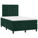 Pat box spring cu saltea, verde închis, 120x200 cm, catifea - WALTI WALTI