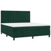 Pat box spring cu saltea, verde închis, 160x200 cm, catifea - WALTI WALTI