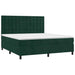 Pat box spring cu saltea, verde închis, 180x200 cm, catifea - WALTI WALTI