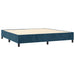 Pat box spring cu saltea, albastru închis, 200x200 cm, catifea - WALTI WALTI