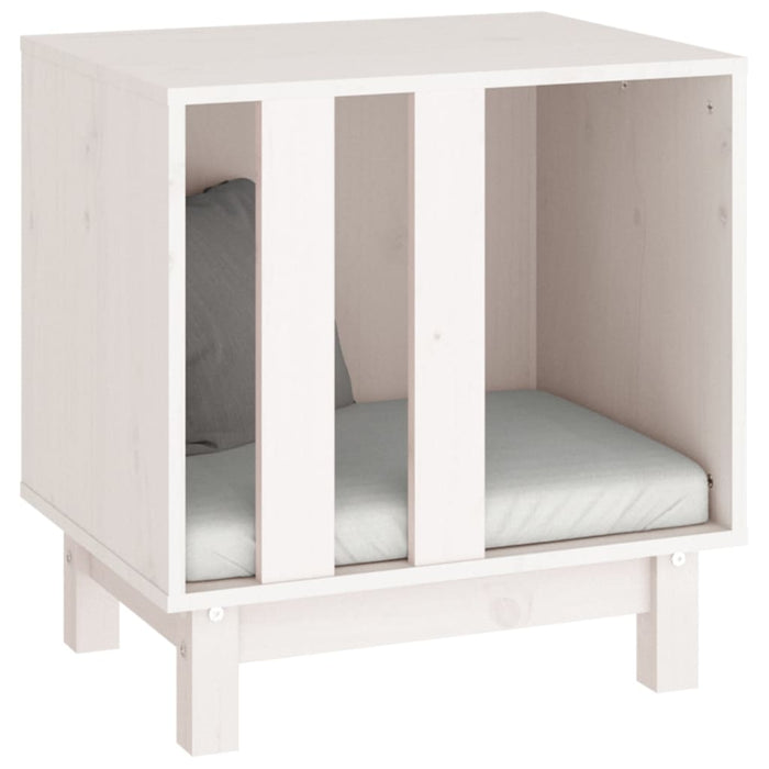 Casă pentru câini, alb, 50x40x52 cm, lemn masiv de pin - WALTI WALTI