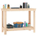 Banc de lucru, 110x50x80 cm, lemn masiv pin - WALTI WALTI