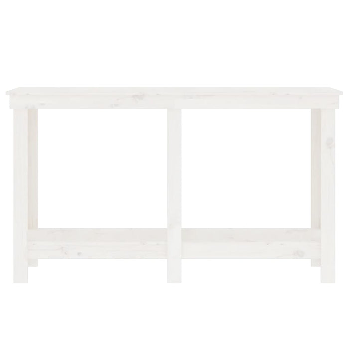 Banc de lucru, alb, 140x50x80 cm, lemn masiv pin WALTI