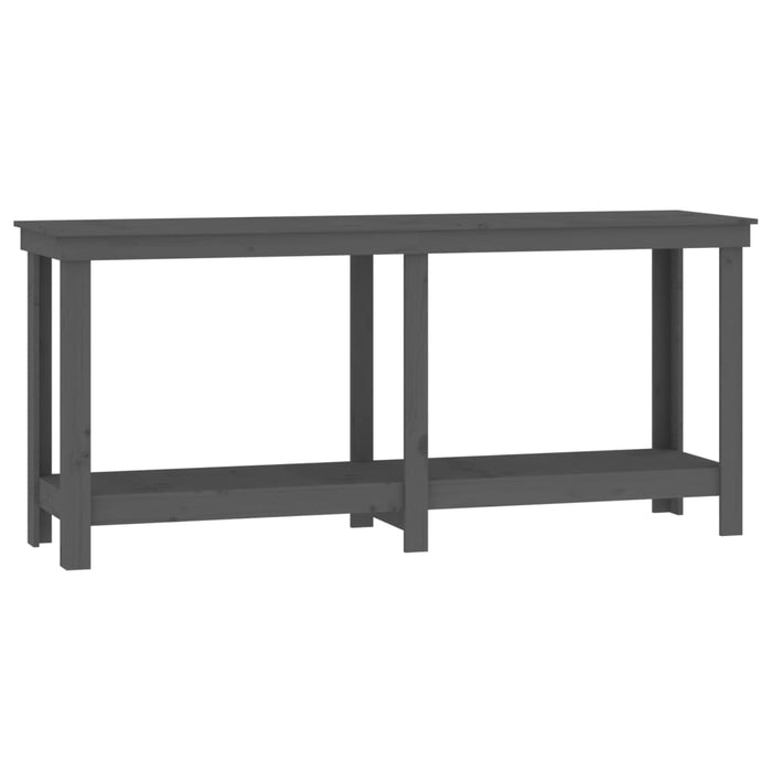 Banc de lucru, gri, 180x50x80 cm, lemn masiv pin WALTI