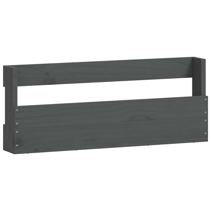 Pantofare de perete, 2 buc., gri, 59x9x23 cm, lemn masiv pin WALTI