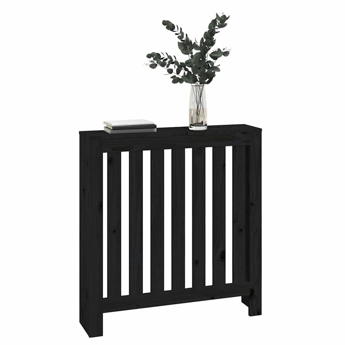 Mască pentru calorifer, negru, 79,5x19x84 cm, lemn masiv pin WALTI
