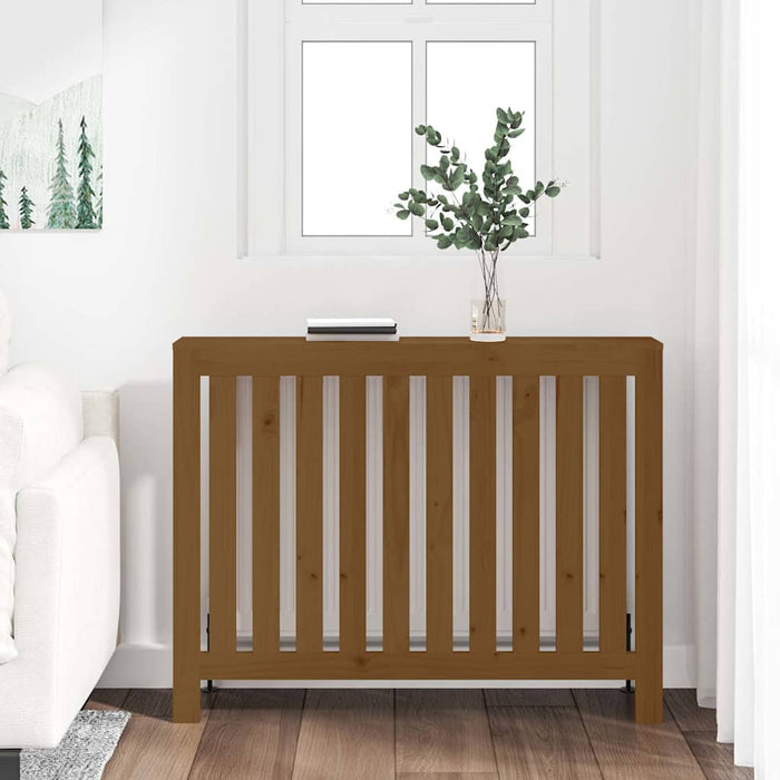 Mască pentru calorifer maro miere 108,5x19x84 cm lemn masiv pin WALTI