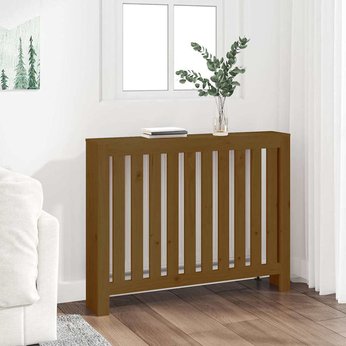 Mască pentru calorifer maro miere 108,5x19x84 cm lemn masiv pin WALTI