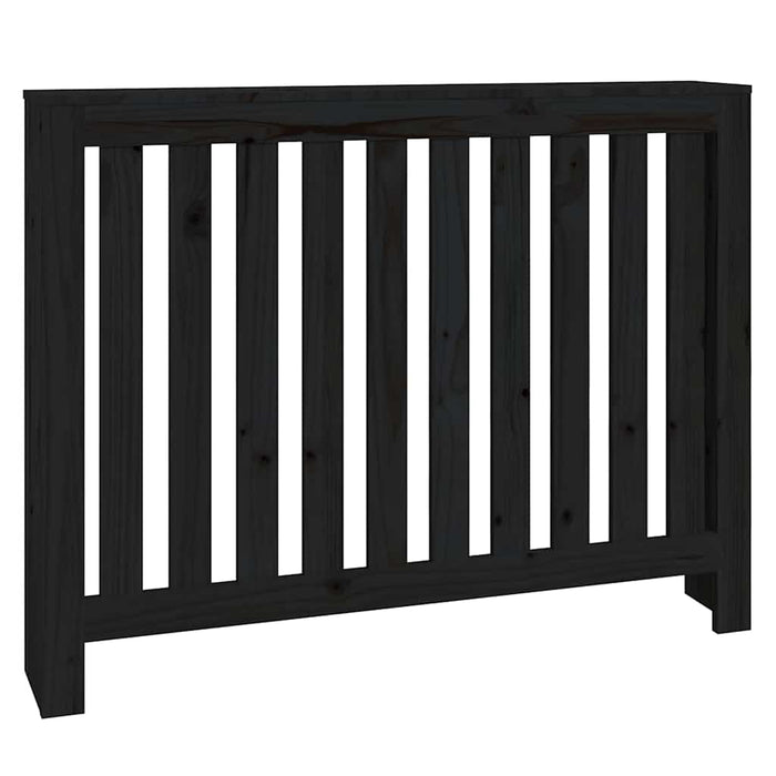 Mască pentru calorifer, negru, 108,5x19x84 cm, lemn masiv pin WALTI