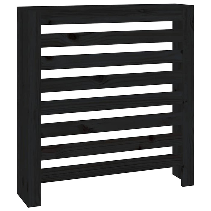 Mască pentru calorifer, negru, 79,5x19x84 cm, lemn masiv pin WALTI