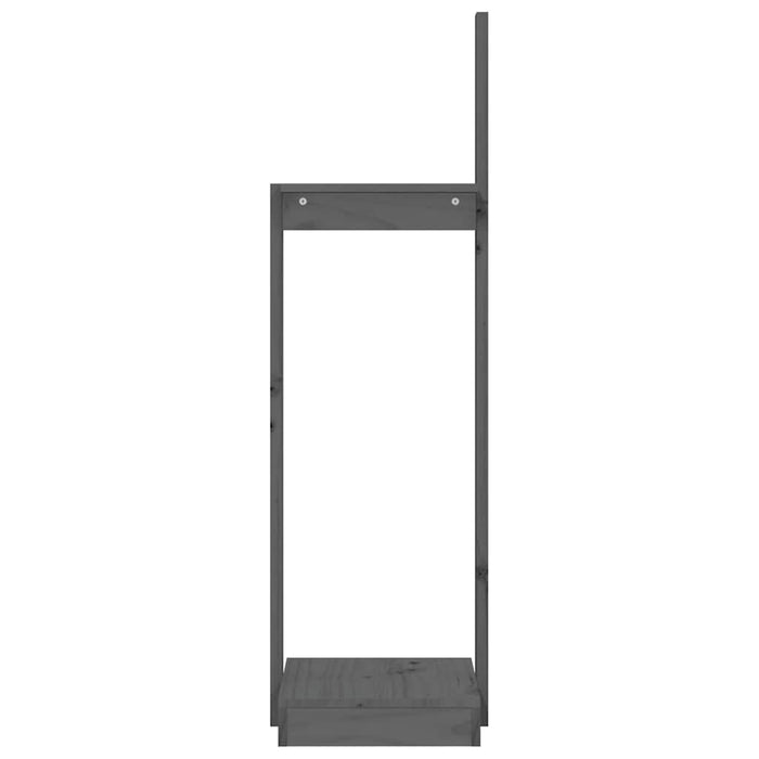 Suport pentru bușteni, gri, 33,5x30x110 cm, lemn masiv pin WALTI