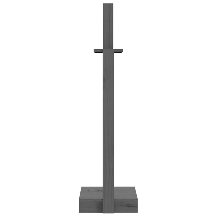 Suport pentru bușteni, gri, 33,5x30x110 cm, lemn masiv pin WALTI
