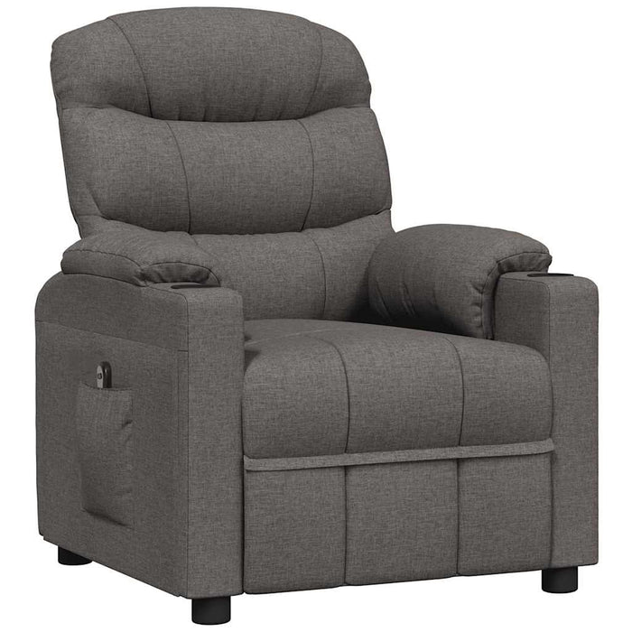 Fotoliu rabatabil electric, gri închis, material textil - WALTI WALTI