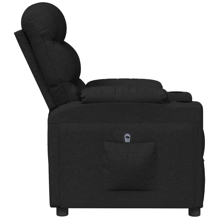 Fotoliu rabatabil electric, negru, material textil - WALTI WALTI