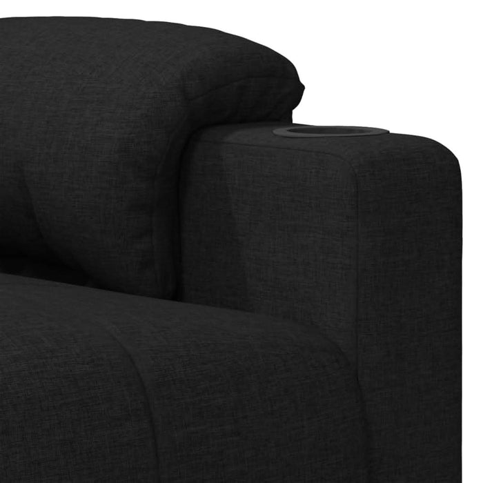 Fotoliu rabatabil electric, negru, material textil - WALTI WALTI