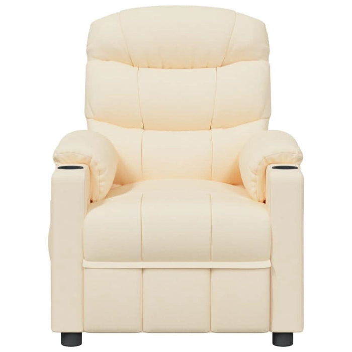 Fotoliu rabatabil electric, crem, material textil - WALTI WALTI