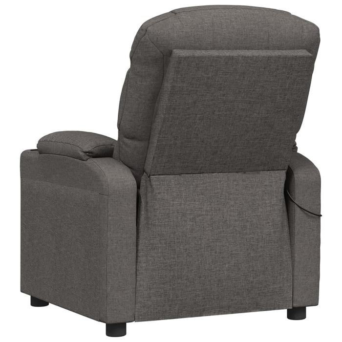Fotoliu de masaj electric rabatabil, gri închis, textil - WALTI WALTI