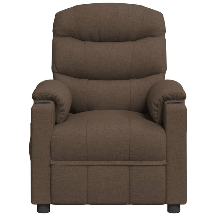 Fotoliu de masaj electric, maro, material textil WALTI