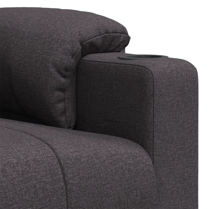 Fotoliu de masaj electric, maro închis, material textil WALTI