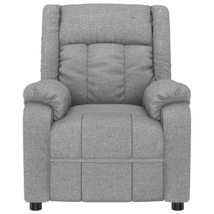 Fotoliu rabatabil electric, gri deschis, textil - WALTI WALTI