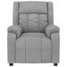 Fotoliu rabatabil electric, gri deschis, textil - WALTI WALTI