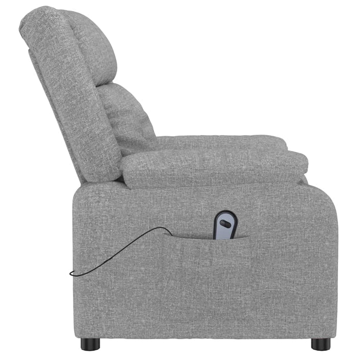 Fotoliu rabatabil electric, gri deschis, textil - WALTI WALTI