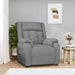 Fotoliu rabatabil electric, gri deschis, textil - WALTI WALTI