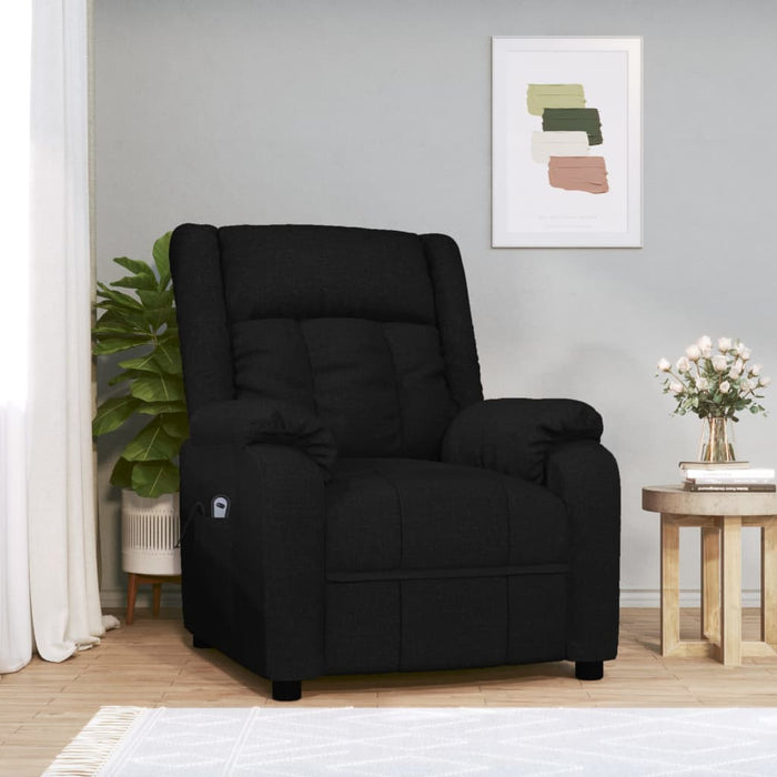 Fotoliu rabatabil electric, negru, material textil - WALTI WALTI