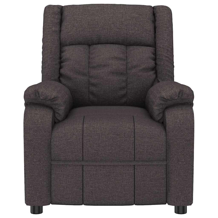 Fotoliu rabatabil electric, maro închis, material textil WALTI