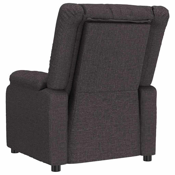 Fotoliu rabatabil electric, maro închis, material textil WALTI