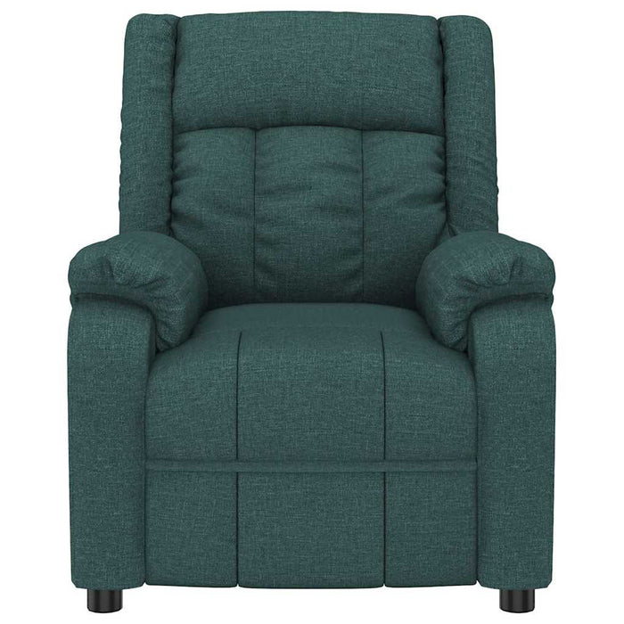 Fotoliu rabatabil electric, verde închis, material textil WALTI