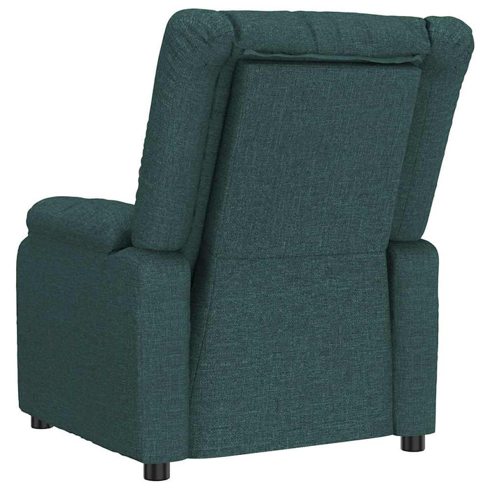 Fotoliu rabatabil electric, verde închis, material textil WALTI