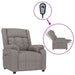 Fotoliu rabatabil electric, gri taupe, material textil - WALTI WALTI