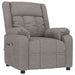 Fotoliu rabatabil electric, gri taupe, material textil - WALTI WALTI