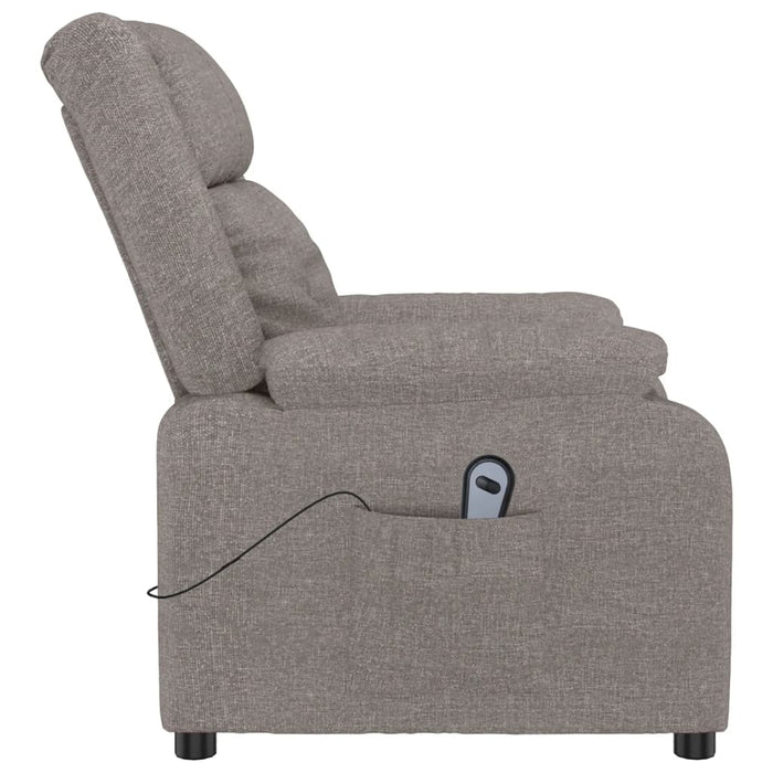 Fotoliu rabatabil electric, gri taupe, material textil - WALTI WALTI