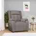 Fotoliu rabatabil electric, gri taupe, material textil - WALTI WALTI