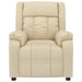 Fotoliu rabatabil electric, crem, material textil - WALTI WALTI