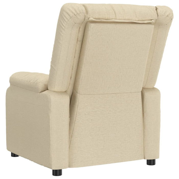 Fotoliu rabatabil electric, crem, material textil - WALTI WALTI
