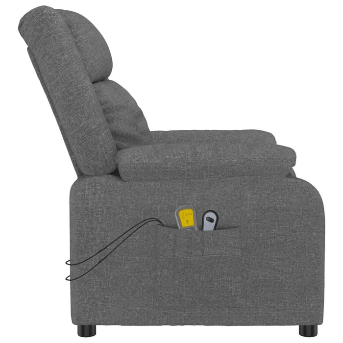 Fotoliu de masaj electric rabatabil, gri închis, textil - WALTI WALTI